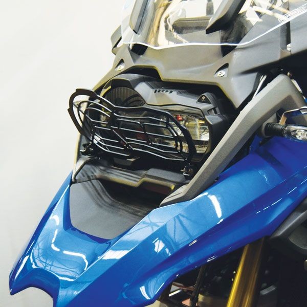 Headlight protection grille for BMW R 1200 GS LC /Rallye, R 1250 GS, black