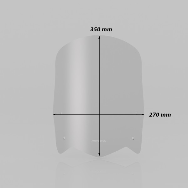 Rally windshield black matt for Yamaha Ténéré 700 (19-24)