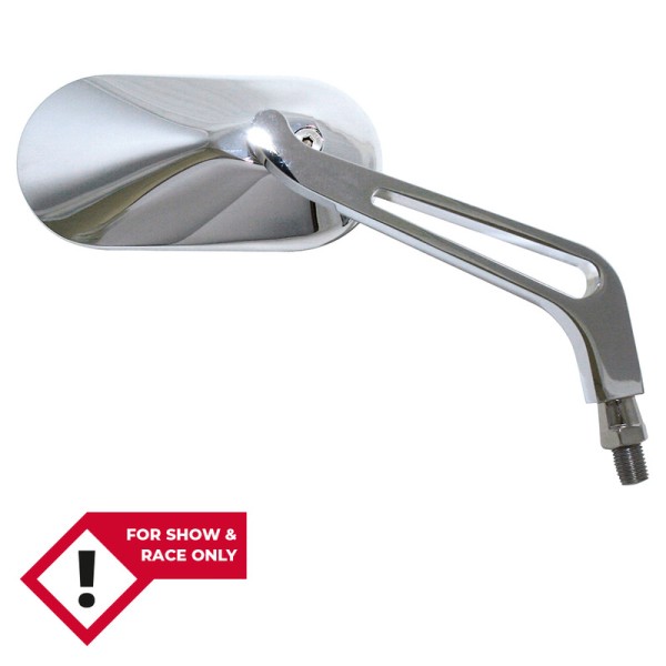 HIGHSIDER smart handlebar mirror chrome oval (pair)