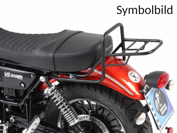 Tubular luggage rack Topcase carrier chrome for Moto Guzzi V9 Bobber/Special Edition (21-)