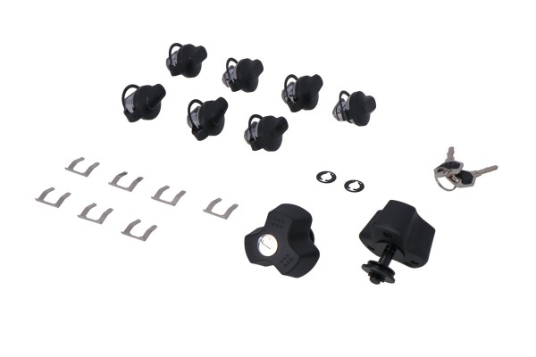 SW-Motech TRAX lock set with EVO anti-theft device, 9 locks / 2 keys