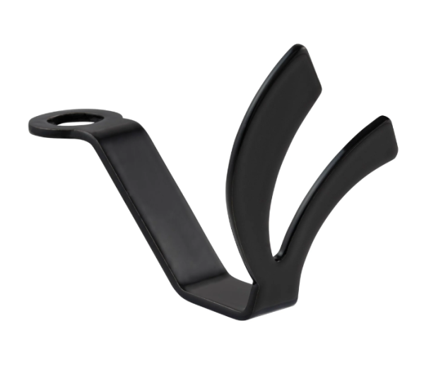Helmet hook, under seat for Vespa, black glossy