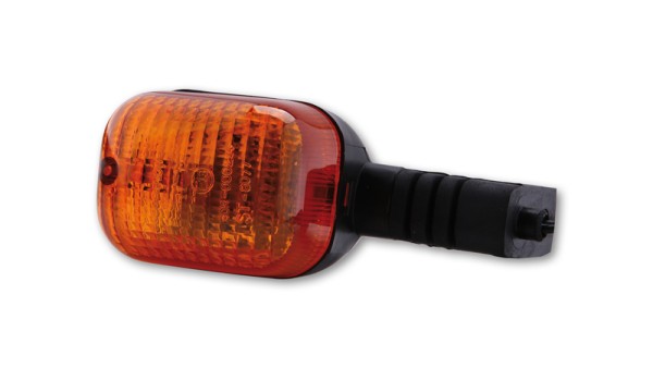 HIGHSIDER Smart Duc-style bulb blinker housing black / lens orange (piece), front right & H
