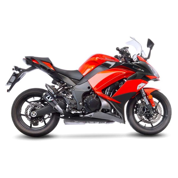 LeoVince exhaust system LV-10 for Kawasaki Z 1000 /SX, carbon, 2 slip on, Euro4, E-certificate