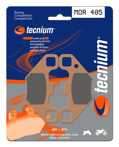 Tecnium Racing MX/ATV sintered metal brake pads - MOR405