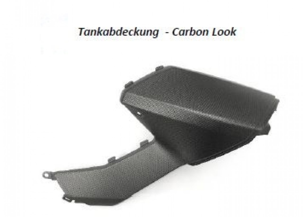 Tank cover, plastic, right, carbon for Aprilia Shiver 900
