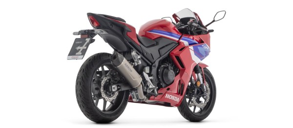 ARROW INDY RACE EVO Slip-On titanium cover for Honda CBR 500 R (24-)