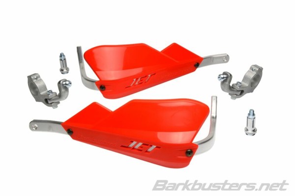 Barkbusters Jet Handguard Set Two-Point Fastening Conical Red