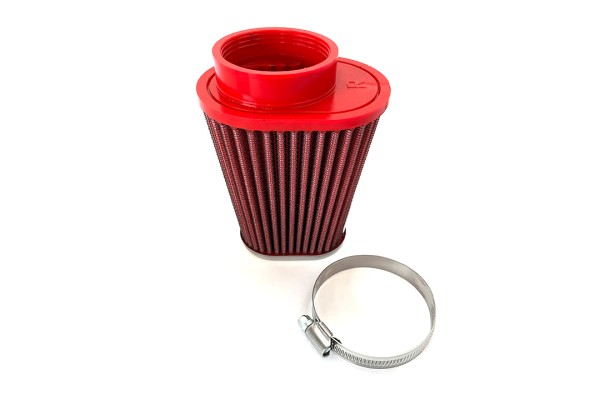 BMC Universal-Sportluftfilter Konisch, 55 mm Durchmesser, 120 mm Länge, rechts, Chromkappe
