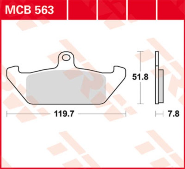 TRW Lucas brake pad MCB733