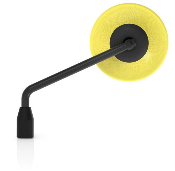Mirror RIZOMA E-POP left or right for Vespa, black/yellow