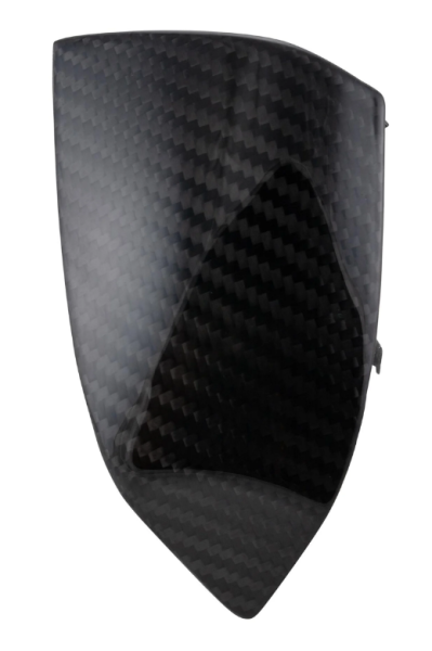 End piece underbody right for Vespa Primavera/Sprint 50-150cc 2T/4T AC, Carbon