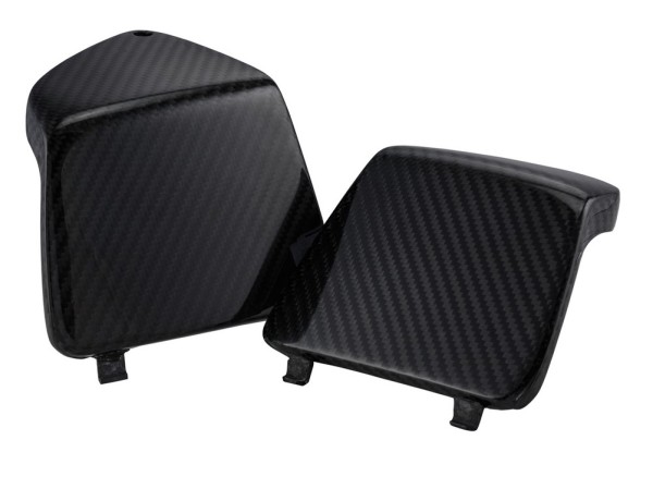 Luggage compartment cover left/right for Vespa GTS/GTS Super/GTV/GT 125-300cc, Carbon