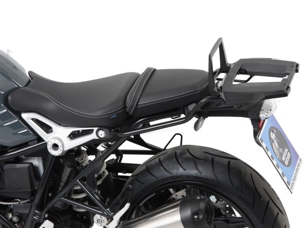 Alurack top case carrier black for BMW R nineT Pure (17-23) Hepco & Becker