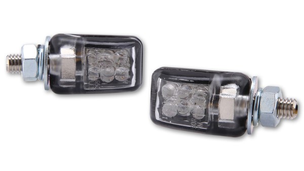 HIGHSIDER Smart Picco LED blinker housing black / lens clear (pair), rear