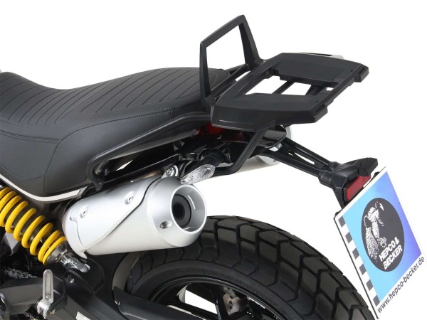 Alurack top case carrier black for Ducati Scrambler 1100 /Special /Sport (18-20) Hepco & Becker