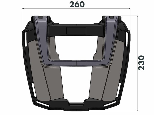 Easyrack top case carrier black for Honda CBF 1000 F (10-16) Hepco & Becker