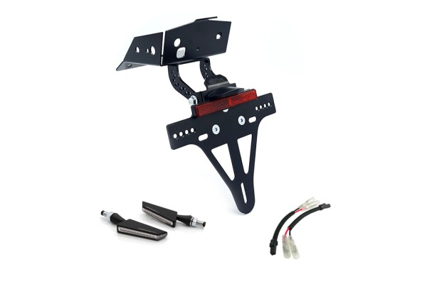 alpha Technik Kennzeichenhalter-Blinker-Kit SQ-LED für KTM 690 SMC R ab Modelljahr 2019 (Hinten)