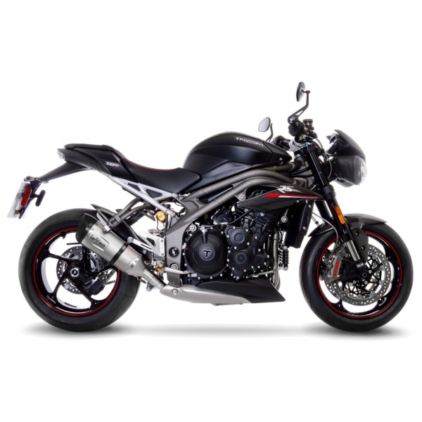 LeoVince exhaust system Factory S, titanium, slip on for Triumph Speed Triple 1050 RS / S (18-19)