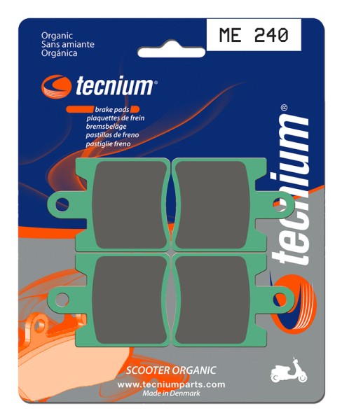 Tecnium Scooter Organic Brake Pads - ME240
