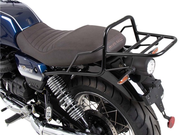 Tubular luggage rack top case carrier black for Moto Guzzi V7 850 Stone Corsa (2024) Original Hepco & Be