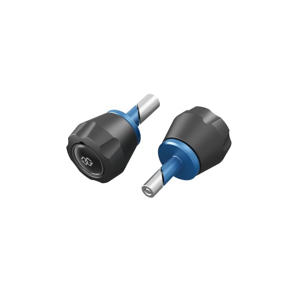 Front axle protection kit blue for Yamaha MT-07