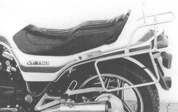 Tubular luggage rack top case carrier and side case carrier black for Honda VF 750 S (82-84)