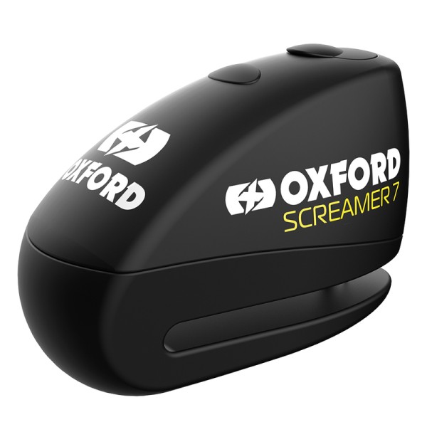 Oxford Screamer 7 Brake Disc Lock with Alarm Ø7mm Black