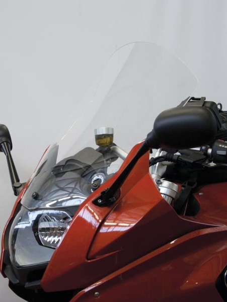 Enlarged weindshield original type on original brackets for BMW F 800 GT (12-19), light smoke