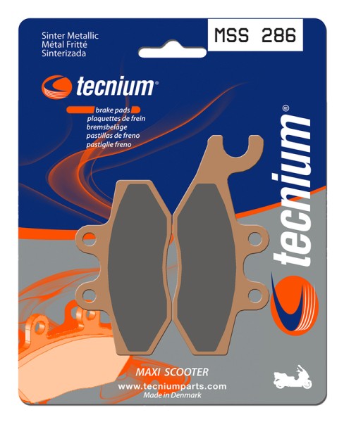 Tecnium Maxi Scooter sintered metal brake pads - MSS286