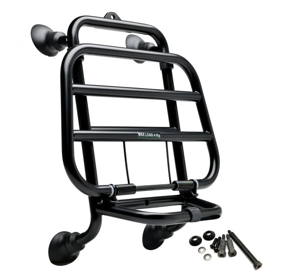 Original Vespa GTS / GTV / HPE luggage rack front, black from year 2019- 1B007202