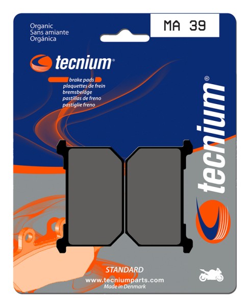 Tecnium Street Organic Brake Pads - MA39