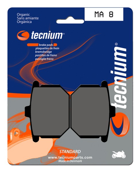 Tecnium Street Organic Brake Pads - MA8