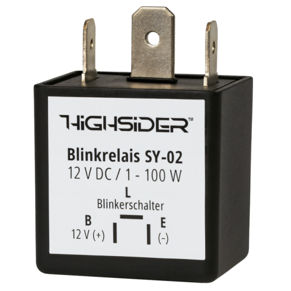 HIGHSIDER smart SY-02 flasher relay 3-pole, 12 VDC, 1-100 watts