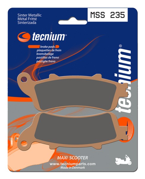 Tecnium Maxi Scooter sintered metal brake pads - MSS235
