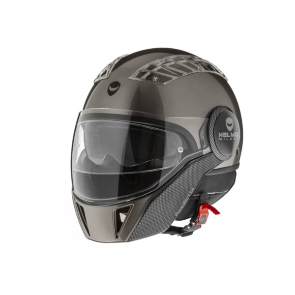 Helmo Milano Full Jet helmet, FuoriRotta, gray glossy