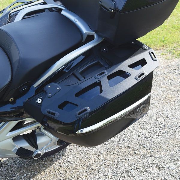 Luggage rack for side case BMW K 1600 GT/GTL, R 1250 RT, R 1200 RT, aluminum, black
