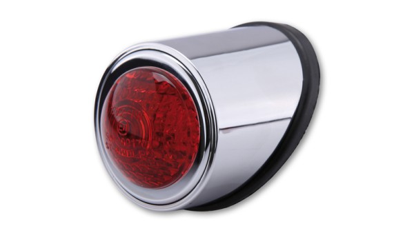 HIGHSIDER smart Old School Type 1 LED rear light chrome E-approved (1pc)