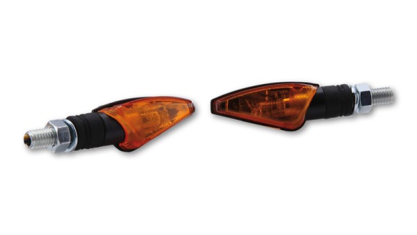 HIGHSIDER Smart Toledo bulb blinker housing black / lens orange (pair), front & rear