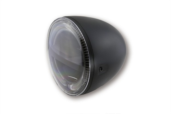 HIGHSIDER pro 5 3/4 inch Headlight Circle LED Black E-approved (1pc)