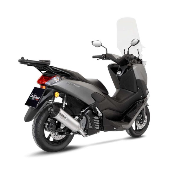 LeoVince complete system LV One Evo for Yamaha GPD 125 N-Max, stainless steel silver, Euro4, ABE