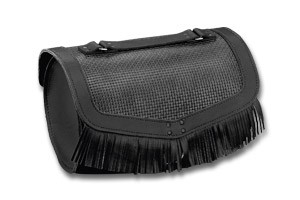 Original Honda VT750 Shadow leather saddlebags, with fringes